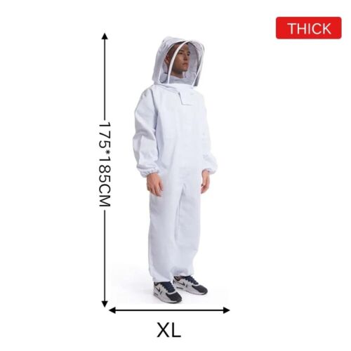 Three Layer Beekeeping Ventilated Suit with Round + Safety Veil - Picture 10 of 11