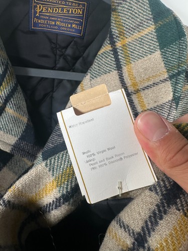 Vtg BNWT Pendleton Men’s Wool Plaid Blazer 3 Buttons Multicolor Size 44L 52x35 - Picture 7 of 14
