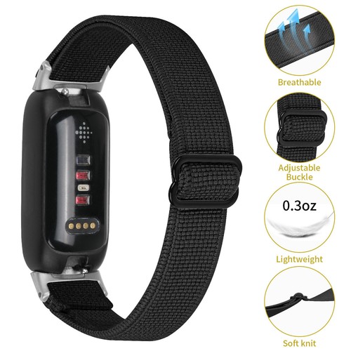 Nylonowa / skórzana / silikonowa bransoletka do Fitbit Inspire 3 metalowa milanese loop pasek zastępczy - Zdjęcie 159 z 353