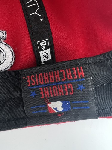St Louis Cardinals Hat Red Sequin Logo Spell Out New Era 9Forty Baseball Cap EUC - Picture 9 of 9