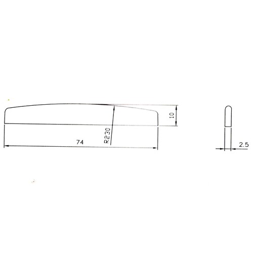 Guitar Saddle Bridge for Acoustic, Classical and Folk full range - Picture 15 of 44