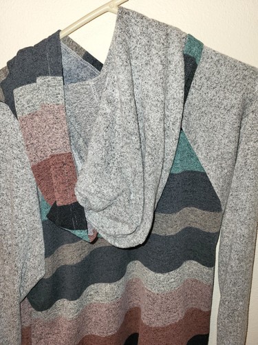 y2k Lovely Melody Womens Size S Pullover Sweater Sweatshirt Double Hooded Stripe - Picture 21 of 24