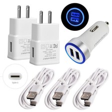 18W Wall Car Charger 10FT USB-C Cable Long Power Wire Type-C Cord For Cell Phone