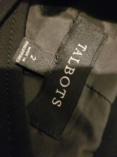 Womens Talbots Jacket Blazer 2 Black - Picture 8 of 11