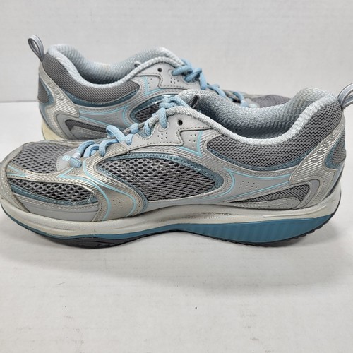 Skechers Women's 7.5 Gray Baby Blue Shape Ups Shoes Sneakers - Imagen 7 de 12