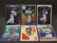 Mookie Betts (6) Card Lot Gold Mojo Prizm Mythical Chrome Stained Glass Dodgers