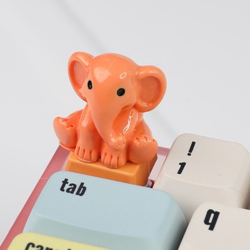 Ravissant capuchon éléphant de dessin animé pour décoration de clé ESC pour claviers mécaniques - Photo 7/16