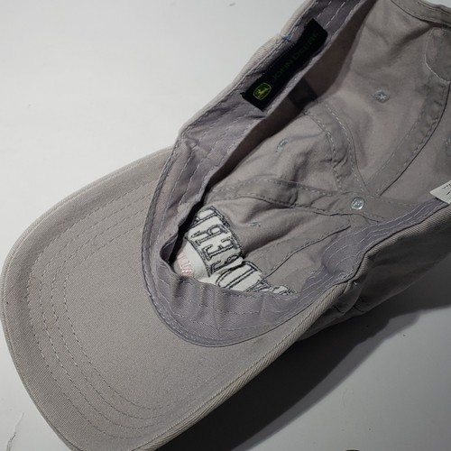 Gorra ajustable para mujer John Deere gris/rosa con licencia sombrero rosa logotipo 114640 Usado en excelente condición - Imagen 13 de 13