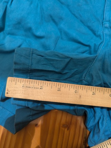 attention blue flat front chino shorts sz 16 - Picture 5 of 6
