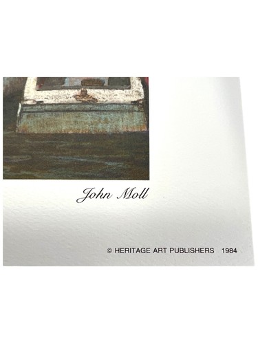 John Moll City Dock Annapolis Print 8.5 x 11 inch Matted Heritage Art 1984 - Picture 7 of 10