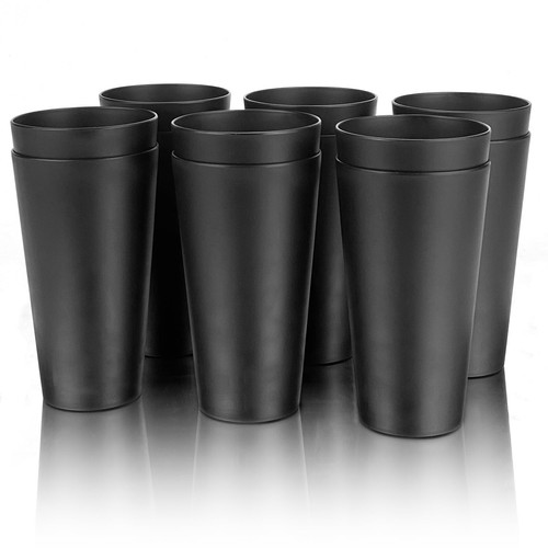 Set of 12 Unbreakable Drinking Cups,32-ounce Large Plastic Tumblers,Lightweig... - Picture 3 of 6