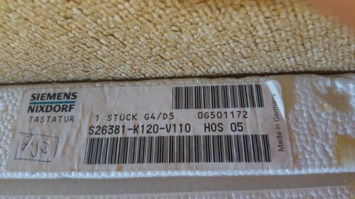BRANDNEW SIEMENS NIXDORF S26381-K120-V110 KEYBOARD VINTAGE - Bild 3 von 10