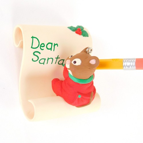 Hallmark Ornament 25 Years of Memories 1973 1998 Writing to Santa by Ana Aube - Picture 6 of 6