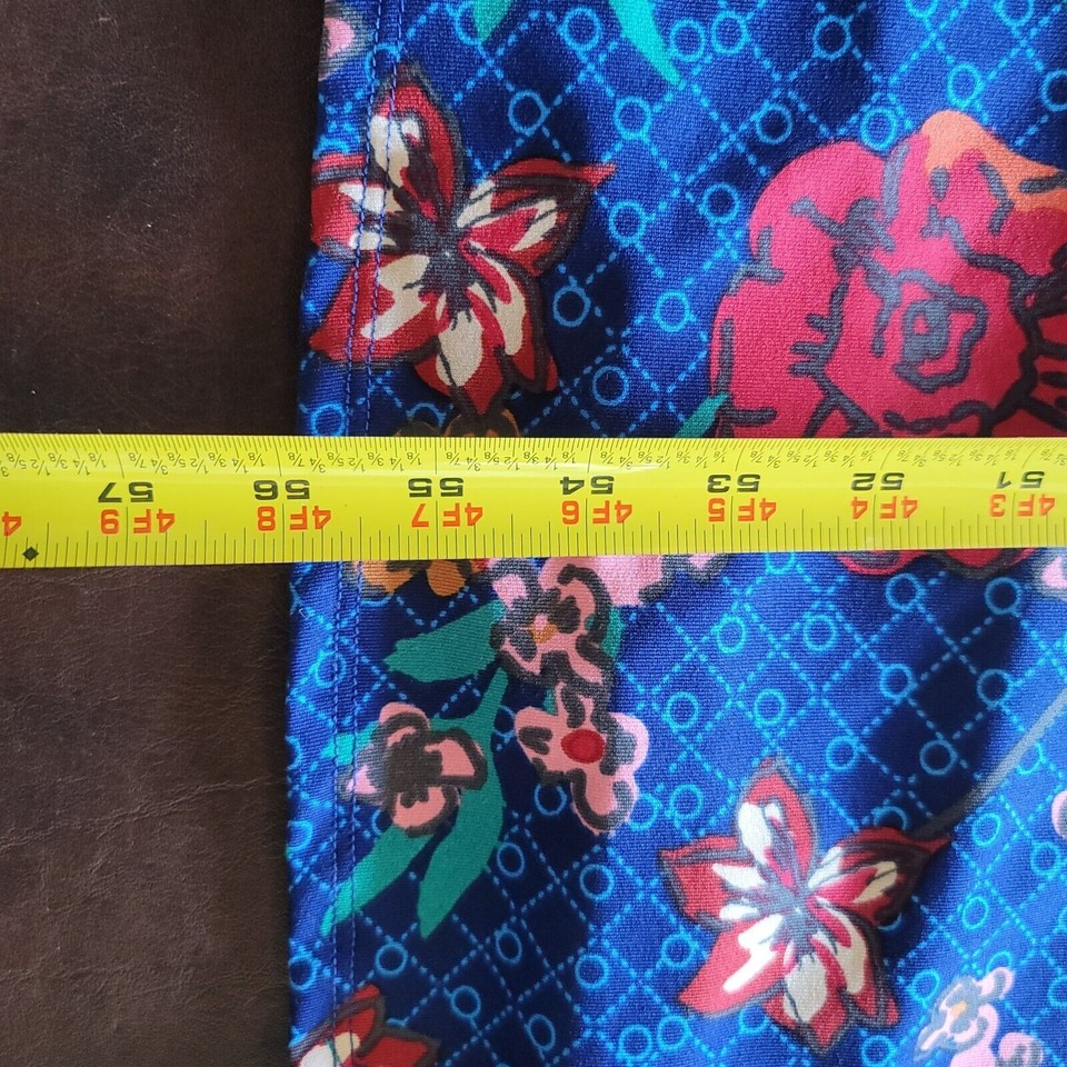 LuLaRoe Womens Dress Small Maria Maxi Round Neck Short Sleeve Floral