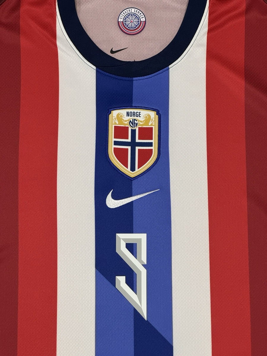 2024 Norway Home Jersey #9 Haaland 2XL Nike Soccer Football
