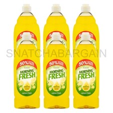 6 x CUSSONS MORNING FRESH LEMON FRESH WASHING UP LIQUID 675ml 3.70 per litre