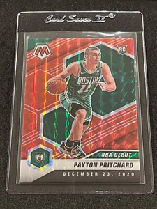 2020-21 Panini Mosaic Basketball Payton Pritchard NBA Debut Red Mosaic Prizm
