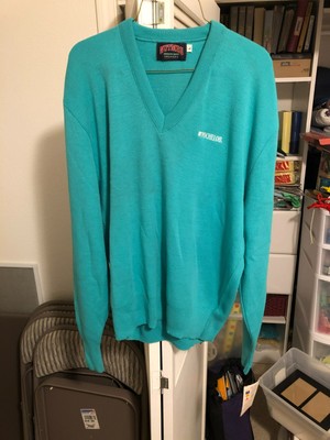 NWT Nutmeg Athletic Dept. Michelob men s large green sweater