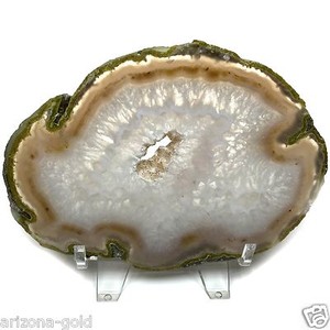 Large-NATURAL-Agate-Slice-Geode-Polished-Crystal-Quartz-Fast-Free-USA-Shipping