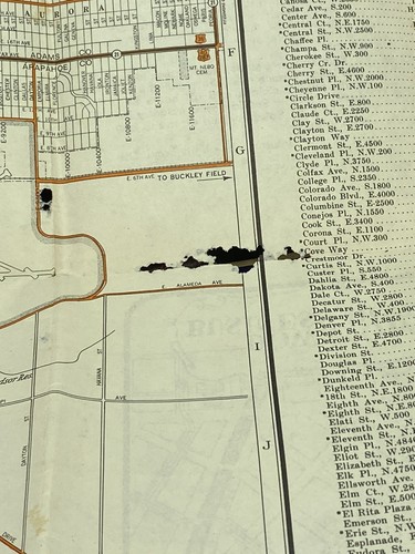 Vintage Colorado Karten Broschüren Broschüren Posten von 6 Mobilgas Denver Seven Falls - Bild 7 von 15