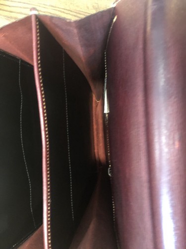 Holland Brown Leather Hand Made USA Saddle Shoulder Messenger Bag Briefcase - Bild 14 von 17