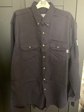 Tyndale Classic FR Work Shirt Size XL Regular Navy Blue Flame Resistant NEW