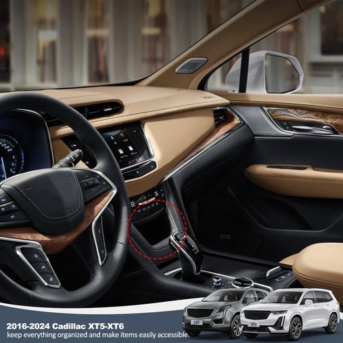 Caja contenedor de almacenamiento central apta para Cadillac XT5 2016-2023 cubierta insertable embellecedor - Imagen 8 de 16