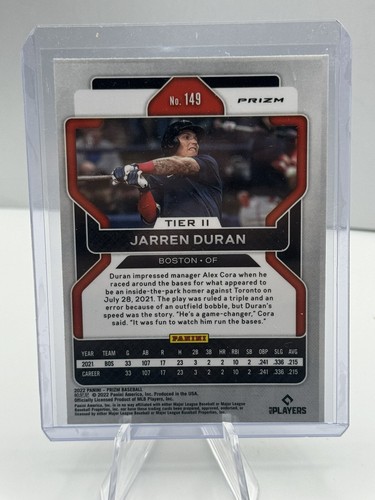 2022 Prizm Jarren Duran White Wave Rookie RC Tier II Sp - Picture 2 of 2