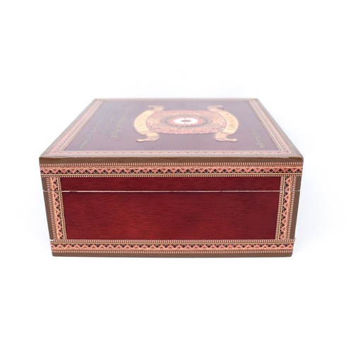Perdomo Epicure Sun Grown Habano Empty Wood Cigar Box 7.75" x 7" x 3" - Picture 8 of 12