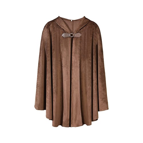 Mittelalterliche Umhang Krieger mit Kapuze Cape Mantel Halloween Kostüm Cosplay - Bild 20 von 39