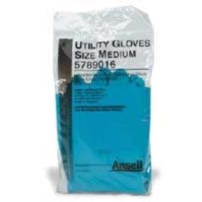 Ansell Latex/Nitrile Blend Blue Utility Gloves, Size