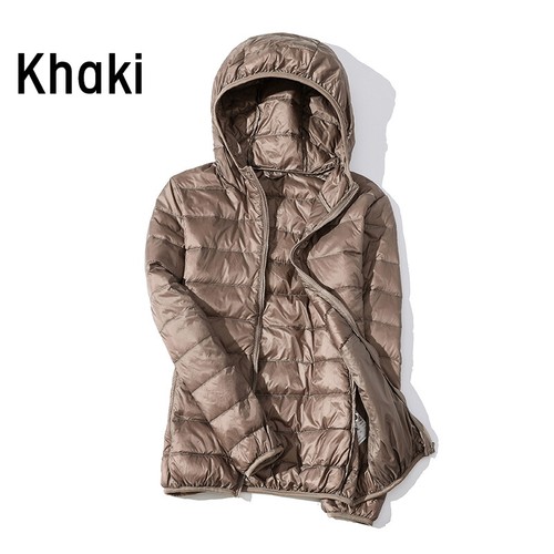 Women's Ultralight Duck Down Jacket Winter Thermal Windproof Hooded Coat M-5XL - Picture 23 of 37