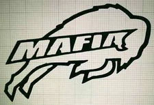 Buffalo Bills MAFIA NFL Football Vinyl Die Cut Car Decal Sticker - FREE SHIP!