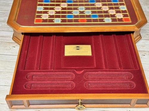 Vintage Franklin Mint Edition Scrabble 1990 Turntable Game BOARD ONLY - Picture 10 of 11