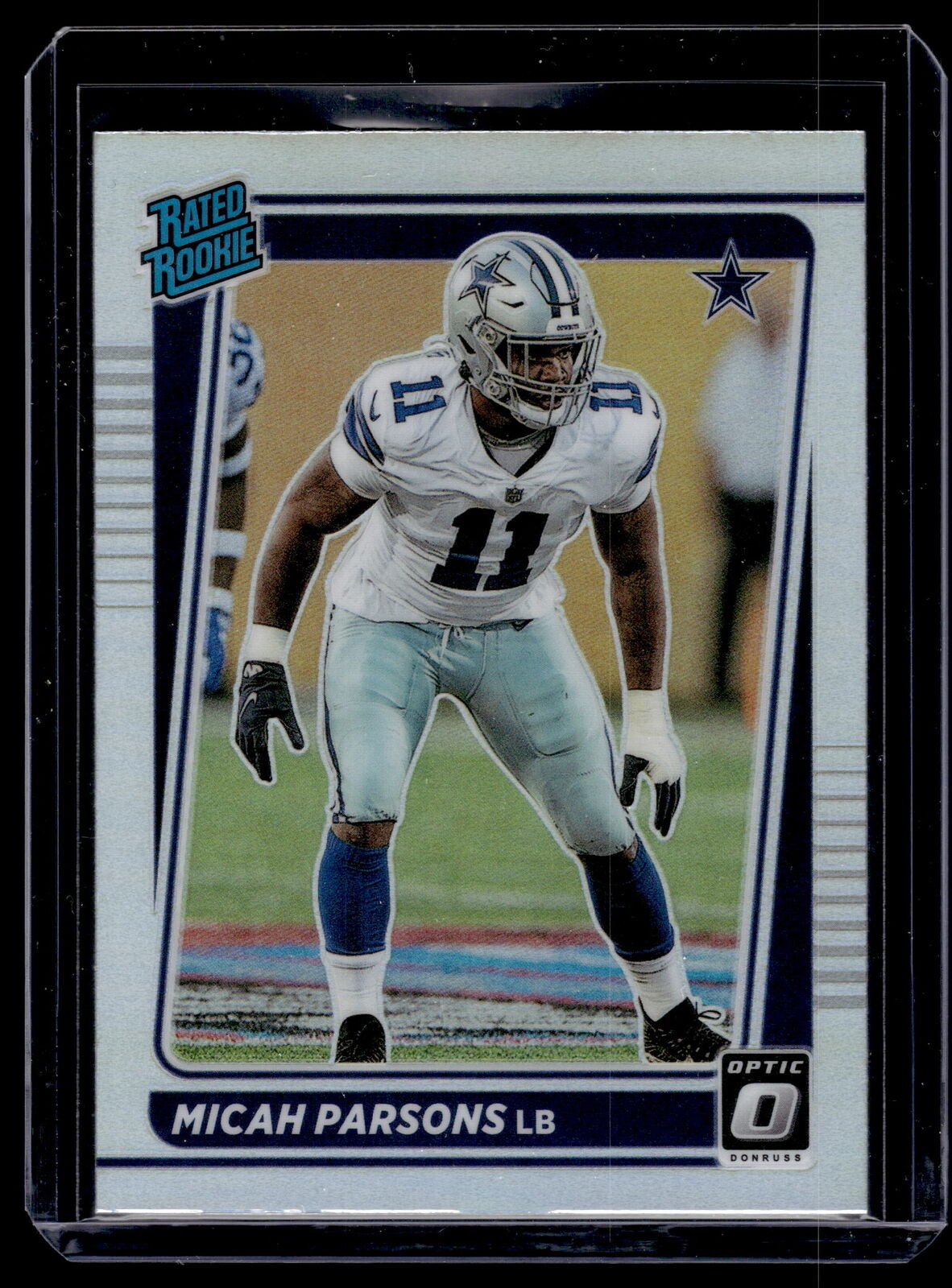 Micah Parsons 2021 Donruss Optic Rated Rookie Holo Silver Prizm Card #245