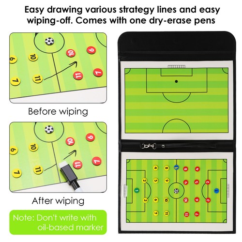 Large Precision Magnetic Tactics Board - Football Coaches Tactic Wall Board NEW - Picture 2 of 14