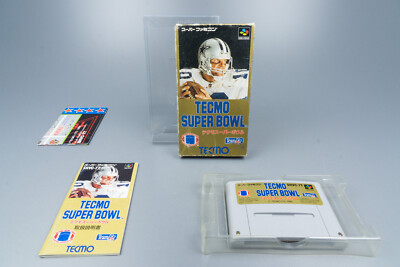 Super Famicom *Tecmo Super Bowl* SFC OVP mit Anleitung Poster NTSC-J #3