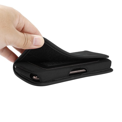 Universal 6.5in Belt Clip Holder Vertical/Horizontal Carrying Pouch W/ Card Slot - Picture 18 of 22