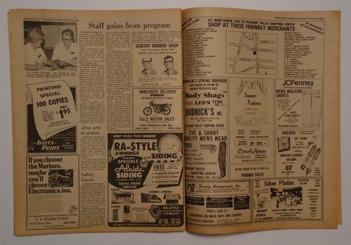 Parma OH 1973 Newspaper Supplement Sun Post Vintage Local Stories Photos Ads  - Picture 5 of 6