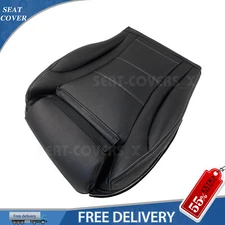 Fit 2015 to 2021 Mercedes C300 Sedan Driver Bottom Leather Seat Cover In Black