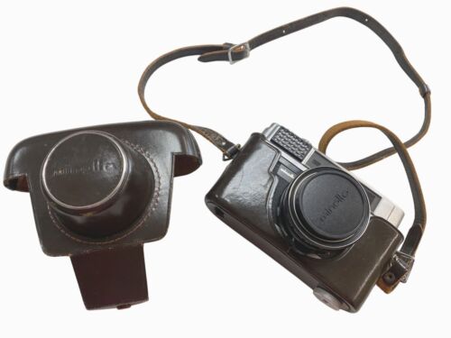Macchina fotografica vintage Minolta AL 35mm telemetro pellicola in custodia di pelle - Foto 2 di 11