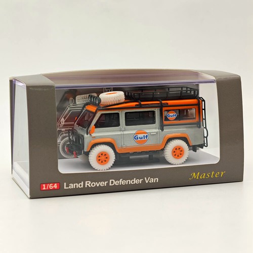 Master 1:64 Lan~over Defender Van Gulf Varnish Diecast Toys Models Hobby Gifts - Picture 4 of 14