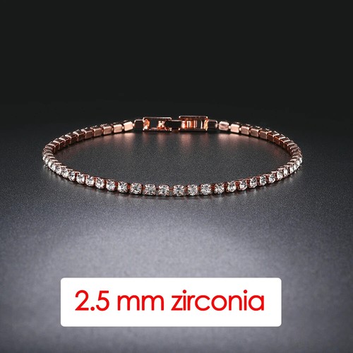 Hip Hop Iced Out 3/4/5 mm Kristall Tennis Armband für Herren Homme Punk Zirkonia - Bild 25 von 34