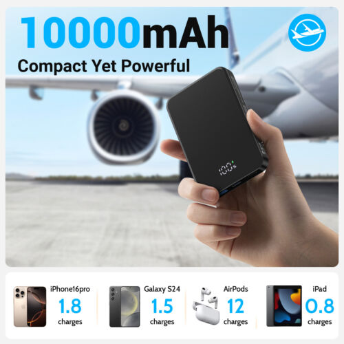 10000mAh Portable Power Bank 20W PD Charging External Battery Charger For Phone - Picture 5 of 37