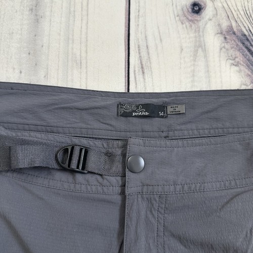 Prana Breathe Cropped Lighweight Hiking Casual Nylon Pants Women’s Size 14 - Picture 2 of 11