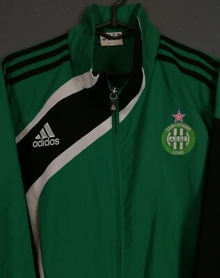 【送料込】adidas AS Saint-Étienne 半袖シャツ 緑［М］ 送料込】adidas AS Saint-Étienne 半袖シャツ 緑［М］ adidas