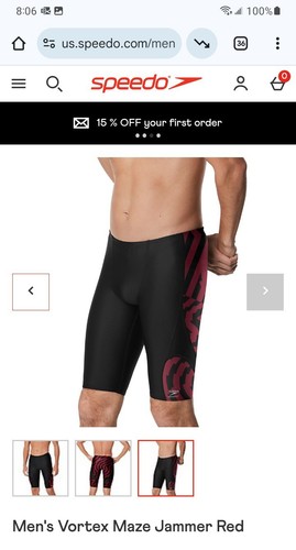 Herren Vortex Maze Jammer Rot M 24 - Bild 1 von 5