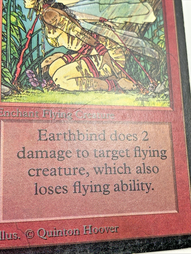 ALPHA Earthbind – MP Played MTG Magic the Gathering 1993 Card in Magnetic Holder - Picture 12 of 13