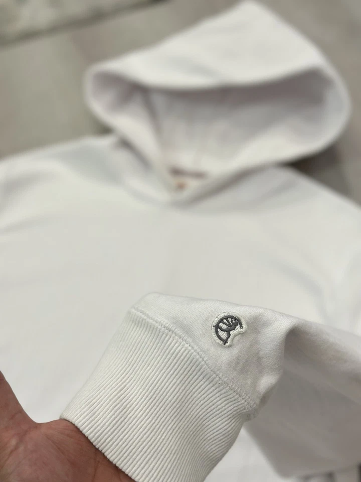 Champion Todd Snyder Sudadera con Capucha Para Hombre Grande Blanco Pullover Hecho en Canadá Logo Atlético Foto 3 de 4
