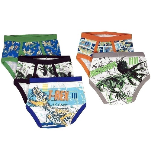 Universal Boys' Little Jurassic World 5-Pack Underwear Briefs, 4 - Picture 2 of 4